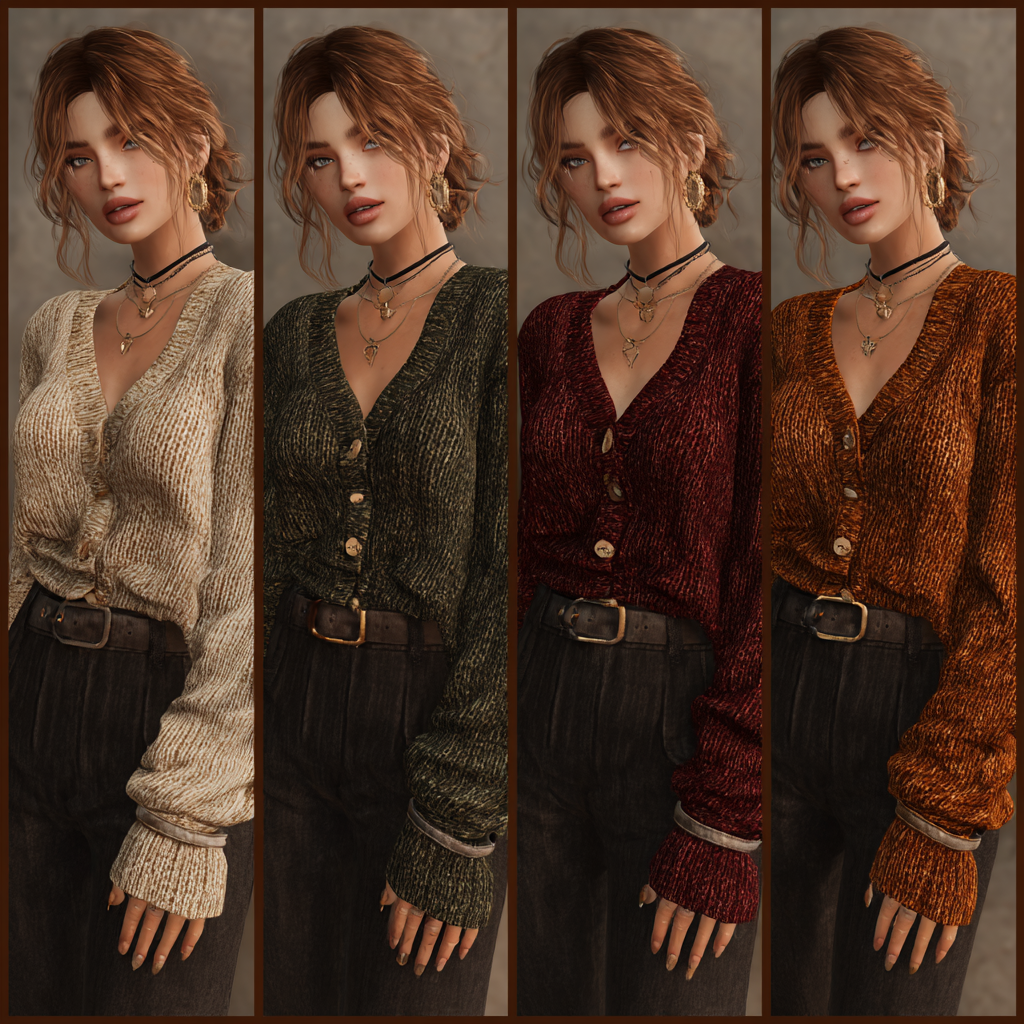 Cardigan a Maniche Lunghe in Morbida Maglia con Bottoni