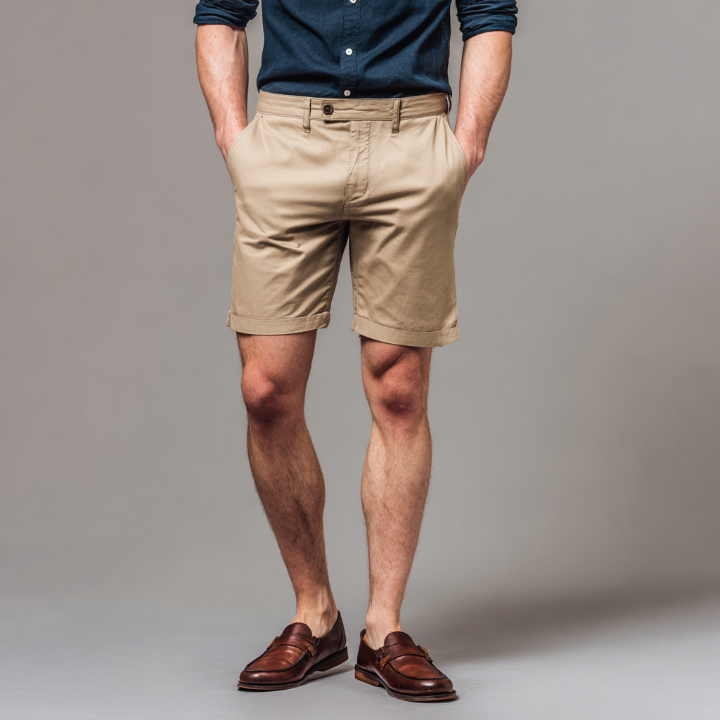 Pantaloncini chino semplici da uomo: una vestibilità casual che veste bene