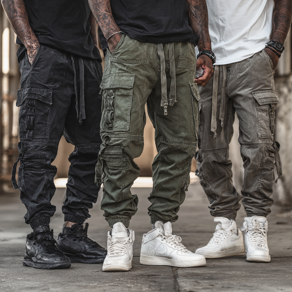 Pantaloni cargo unisex da jogging: utilità urbana, comfort quotidiano