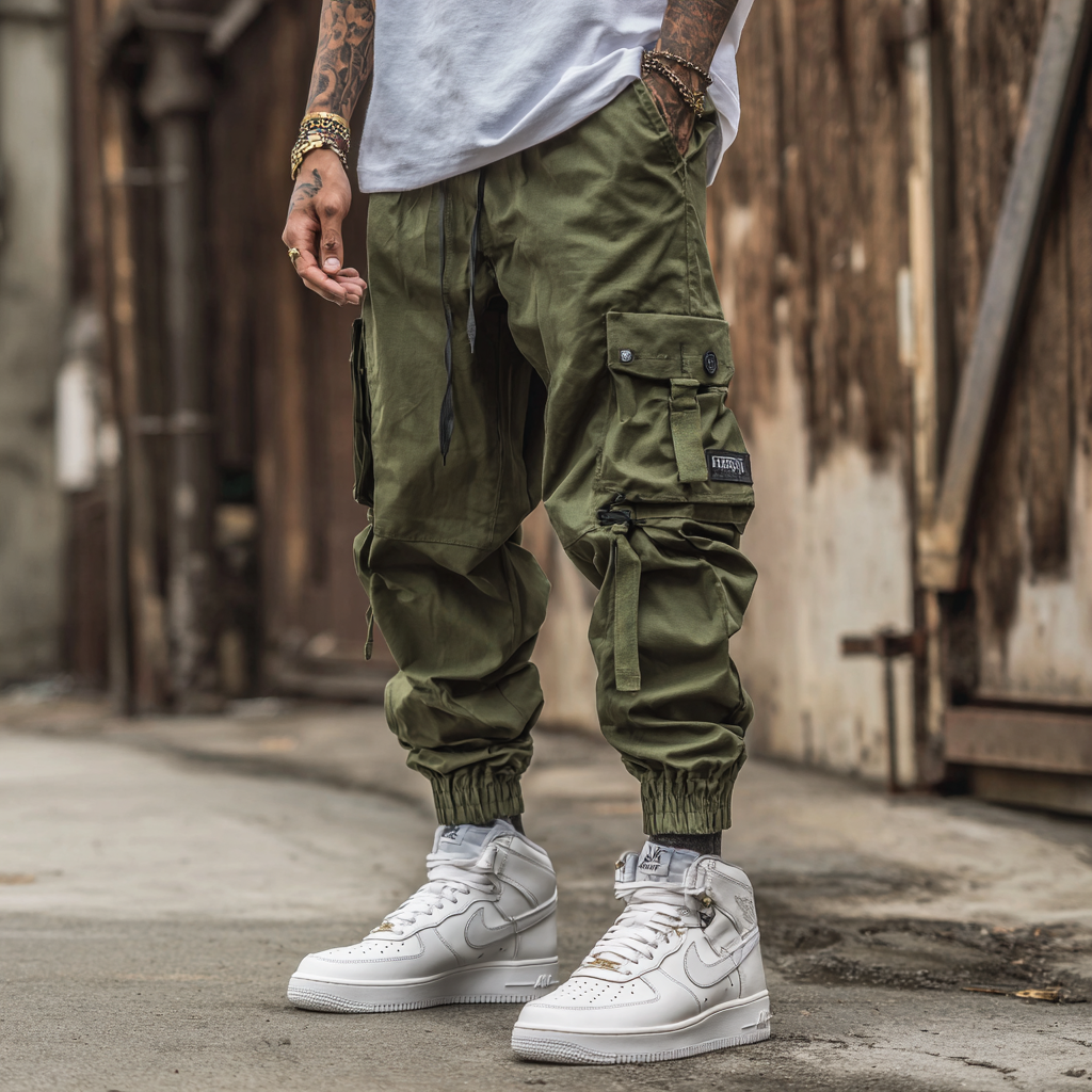 Pantaloni cargo unisex da jogging: utilità urbana, comfort quotidiano